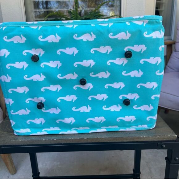 Collapsible basket 🐠 excellent condition 🐠seahorses - Picture 3 of 7